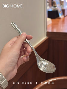 Thìa Nhỏ Bằng Titan Nguyên Chất Thanh Lịch Cho Người Lớn Và Trẻ Em Dùng Để Ăn Cơm Súp Cà Phê Thìa Tráng Men Kiểu Ins