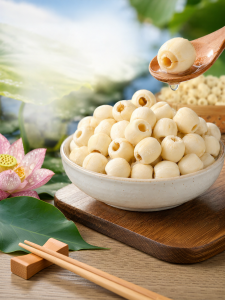 DOUQUCHI | Premium Coreless Lotus Seeds Fresh Combination With Lily 500g