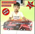 Edisi Terbatas !!! Miniatur Bus PO.JURAGAN 99 SUPER DOUBLE DECKER Terbaru Panjang 50cm. 