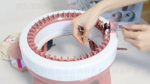 SG-Stock SENTRO 24/48 Pins Knitting Machine Round Smart Weaving Loom Round Knitting Machines Knitting Board Rotating Double Knit