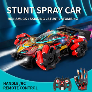 NEW F1 Drift RC Car with LED Light Wheel Music 2.4G Glove Gesture Wireless Remote Control Electrospray Stunt Car 4WD Toys