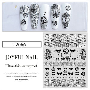 Nail Art Stickers Letter Logo Decals Fragrance Style English Alphabet Nail Stickers Beauty Tools from Mainland China