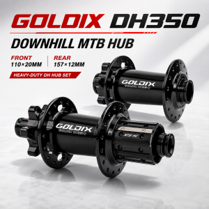 GOLDIX DH350 Downhill MTB E-Bike Hub Heavy Duty J-Bend 32H 36T Ratchet Disc Brake Mountain Bike Hub HG XD MS 10-12 Speed Boost