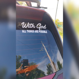 Jesus Christ Die-Cut Vinyl Sticker | Waterproof Christian Decal for Car Laptop Window Motorcycle
