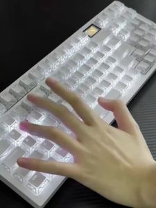 Bộ Nắp Phím RGB Có Đèn Nền Thiết Kế Gấp Gọn In Nổi Chất Liệu PBT Double Shot Profile Cherry Dành Cho Switch MX Phụ Kiện Bàn Phím Chơi Game