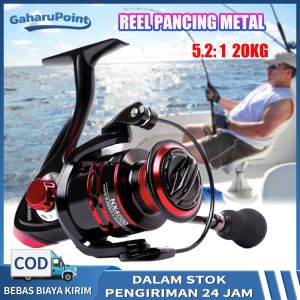 reel pancing kuat besi 20kg max drag Alat Gulungan Pancing fishing reel murah/Reel Pancing Metal Max Drag 20KG  reel pancing murah kuat 5:2:1 Metal Spool Spinning Reel Knob full besi real pancing  Sea reel pancing - Lazada