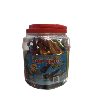 PERMEN JADUL POP CHOC CLASSIC /COKLAT BENTUK PAYUNG 250 GRAM ISI 50 PCS