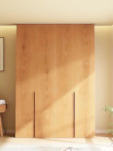 Oak Modern Solid Wood Wardrobe 6 Doors
