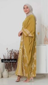 Kaftan Rayon Motif Terbaru Jumbo Busui Adem Abaya Remaja