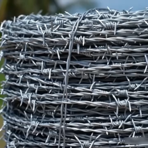 Galvanized Barbed Wire Roll 50/100/200M Anti-Climb Fence for Pasture Outdoor Security