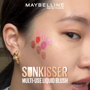 Maybelline Sunkisser Blush 12H Longwear Multi-Use Liquid Blush Bronzer Highlighter with Vitamin E