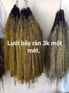 100m lưới Bẫy ( Bắt ) Rắn  (1 tay 12met 👉Loại 3 phân bẫy rắn  2 lạng đến 1kg 👉Loại 4 phân bẫy rắn  4 lạng đến 2kg 👉Loại 5 phân  bẫy rắn 8 lạng đến 5kg)