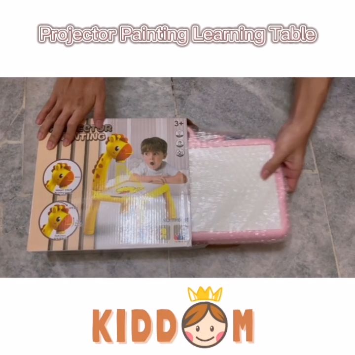 KIDDOM Giraffe Projector Kids Drawing Projector Drawing Board Meja Melukis Meja Lukis Kanak Kanak Meja Zirafah