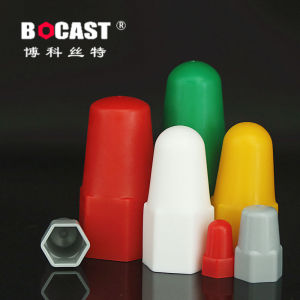 Bocos ยี่ห้อหกเหลี่ยมอ่อนนุชฝาครอบป้องกันวัสดุพลาสติกกันสนิมกันฝุ่นตกแต่งสกรูน็อตเพิ่มความสูง