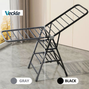 Veckle【2025 New】Foldable Clothes Rack Stand Hanger Rack Sampayan Clothing Rack Heavy Duty Metal Drying Rack