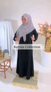 Baju Wanita Abaya Gamis Polos dengan Bahan Wolfis