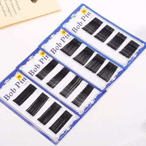 36PCS/60PCS Black Bob Pin Large Side Clip Hair Pin Metal Hairpin Hairpins Blue Card Hair Accessories