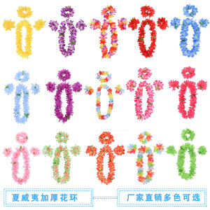 Hula Dance Flower Ring Glowing Performance Props Festival Activities Yearly Conference Party Award Ceremony Hawaiian Leis