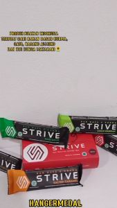STRIVE BITE SELAI NANAS ENERGY BAR 1BOX ISI 5PCS 40gr FREE KAOS KAKI