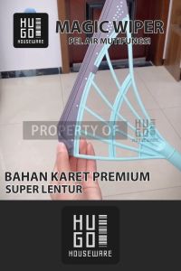 HUGO - Sapu Pel Lantai Karet 2 in 1 Pembersih Lantai Magic Broom Praktis Multifungsi