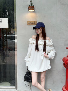 SHIMANQING | Off-Shoulder Unique Design Loose Blouse
