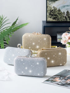 Clutch Bag Womens Elegant Socialite Xi Ladieswear Wedding Banquet Handbag Dinner Bag Clutch Bag Dress Diamond Crossbody Pouch