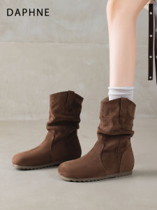 Daphne | Retro Flat Heel Ankle Boots