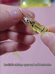 [COD] 4cm Silicone Shrimp Bait 1.5g PH Stock - Soft Lure with Hook