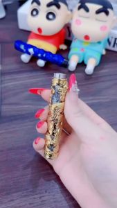 Bật Lửa Điện Thổi Chiết Hỏa Tử Hình Trụ Rồng Nổi ( Có Đèn Led Nhấp Nháy) ( Sạc Điện)