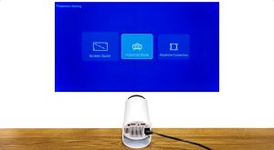 Proyektor HY300 WiFi Bluetooth Telepon Wireless Android 11.0 Smart Box 8000 Lumens Projector 4K Ultra HDMI 720p Proyeksi Fleksibel Laser Portabel Proyektor