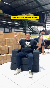 Trendy Sofabed Robox - Kasur Tebal 20cm Sofa Tinggi 40cm Single/Double/Tripple Vacuum Dalam Box