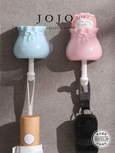 Mr. Grocery JOJOS L. PD. Traceless Strong Adhesive Hook No Drilling Needed for Door Back Wall Mounted Bathroom Organizer