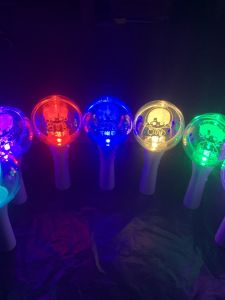 Fluorescent Stick Acrylic Rotation Ball Body Light Concert Support Rod Flashing Light Pendant Ball Party Performance Supplies