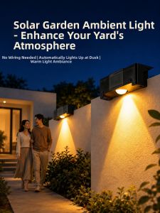 XLYS | Waterproof Easy Install Solar Wall Light for Garden Use
