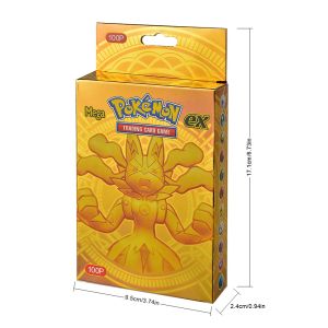 Bandai | 100 Pcs English Pokémon TCG: TRADING CARD GAME Box Pokemon trade card 100 non-repeating sheets