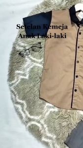 SETELAN KEMEJA TERBARU ANAK LAKI-LAKI + CELANA CINOS MOCCA USIA 1-12 TAHUN