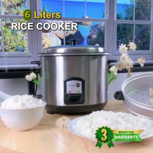 POWERPH 6L Rice Cooker Multi-function Cooker Non-Stick Inner Pot with Steamer