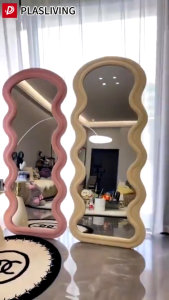 Mirror With Stand Full-Length Mirror Floor Mirror Floor-To-Ceiling HD Full-Body Mirror Wall Mounting Mirror Fitting Mirror