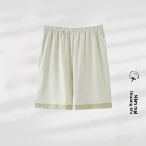 MiiOW | Quần ngủ cotton nguyên chất mùa hè cho nữ Quần đi bộ thoải mái thoáng khí Quần dài năm điểm cỡ lớn Quần áo mặc nhà