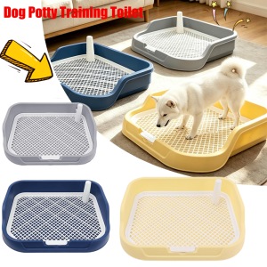 PawPulse【Local Stock】Large Dog Potty Training Toilet Plastic Dog Pee Pad Holder With Removable Net Reusable Dog Toilet Tray For Pets Up