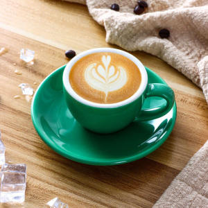 Thickened Ceramic Espresso Coffee Cup Set Italian Double Shot Concentrated Black Coffee Cup Dishwasher Safe Stirring Spoon Included