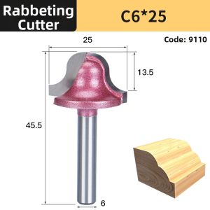 HUHAO | Cabinet Edge Cutting Carving Grooving Tool Bit Set 1/4inch