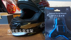TELESIN Motorcycle Bike Helmet Front Chin Mount Strap for GoPro HERO Insta360 DJI OSMO POCKET ACTION Camera