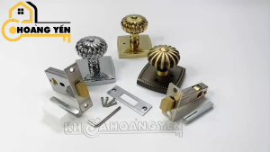 Tay nắm cửa núm vặn bí ngô khoá cửa 1 mặt vô hình khoá cửa giấu khuôn chốt khoá cửa thông phòng đồng/ hợp kim không dùng chìa khoá