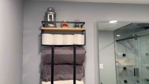 Bathroom Shelf Organizer & Wooden Towel Holder: A Complete Guide