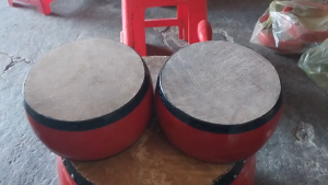 Trống gỗ da trâu Trống khẩu hát chèo hàng đặt nhiều loại kích cỡ