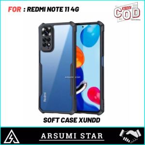 PROMO CASE XIAOMI SERIES HARDCASE ARMOR TPU SHOOKPROF TRANSPARAN CASING XIAOMI REDMI NOTE 11 4G SOFT CASE TRANSPARAN