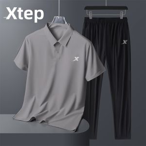 XTEP | Bộ Quần Áo Thể Thao Nam Mùa Hè Áo Polo Tay Ngắn Form Rộng