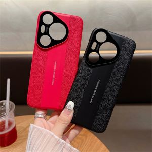 Case for Huawei Pura 70 Pro+ Pura70 Pro Pura 70 Ultra Design Supercar Concept Phone Back Cover Precision Hole Lens Ring PU Leather Anti-Fingerprint Anti-Drop Anti-Shockproof Protective Case