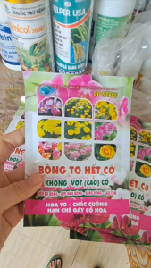 (Gói 50gr) Phân Bón Vi Lượng BÔNG TO HẾT CỞ Cuốc Vàng - Siêu bự bông - Đẹp màu bông- Sáng bông - Lâu Tàn